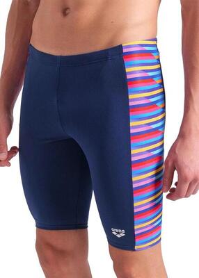 Arena Racing Stripe Schwimm-Jammers - Marineblau/Mehrfarbig - Größe 30