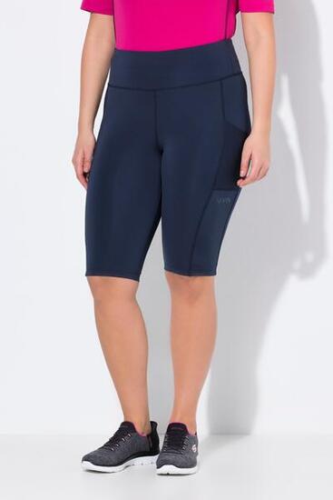 Damen Leggingshorts Elastikbund Mesh-Tasche recycelt