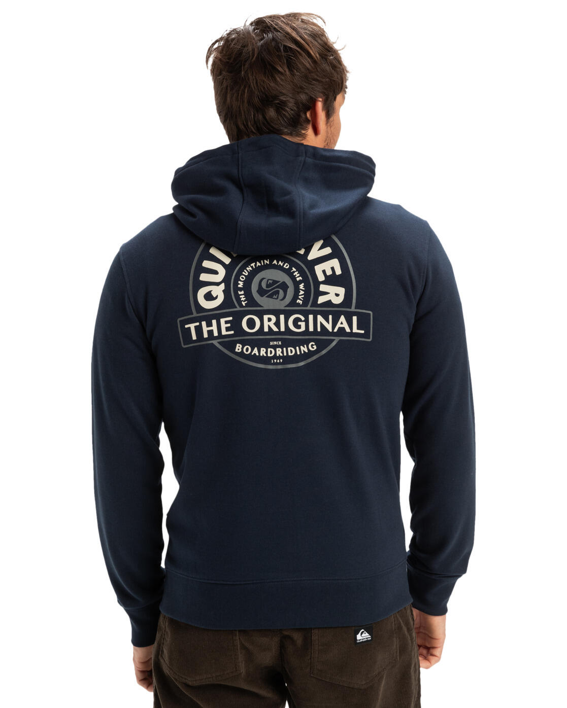 Hoodie mit durchgehendem Reißverschluss GRAPHIC Schwarz Herren 2/4
