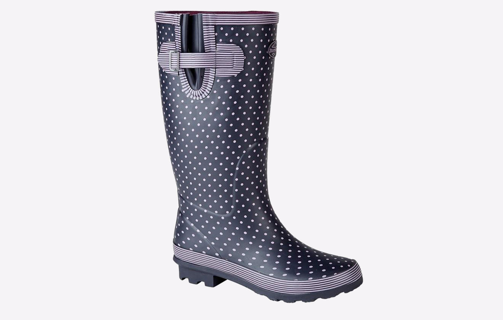 Stormwells Dot Polka Women's Wellies Extra Wide STORMWELLS