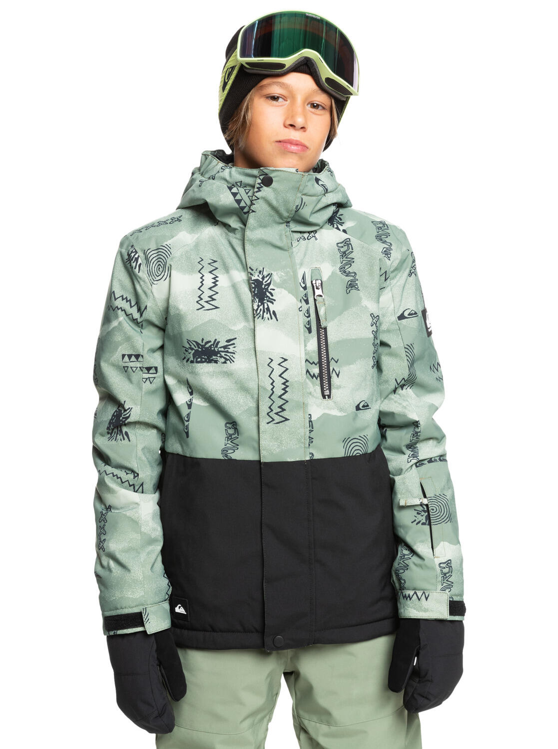 QUIKSILVER Snowboardjack MISSION Grün Jongens 4-16