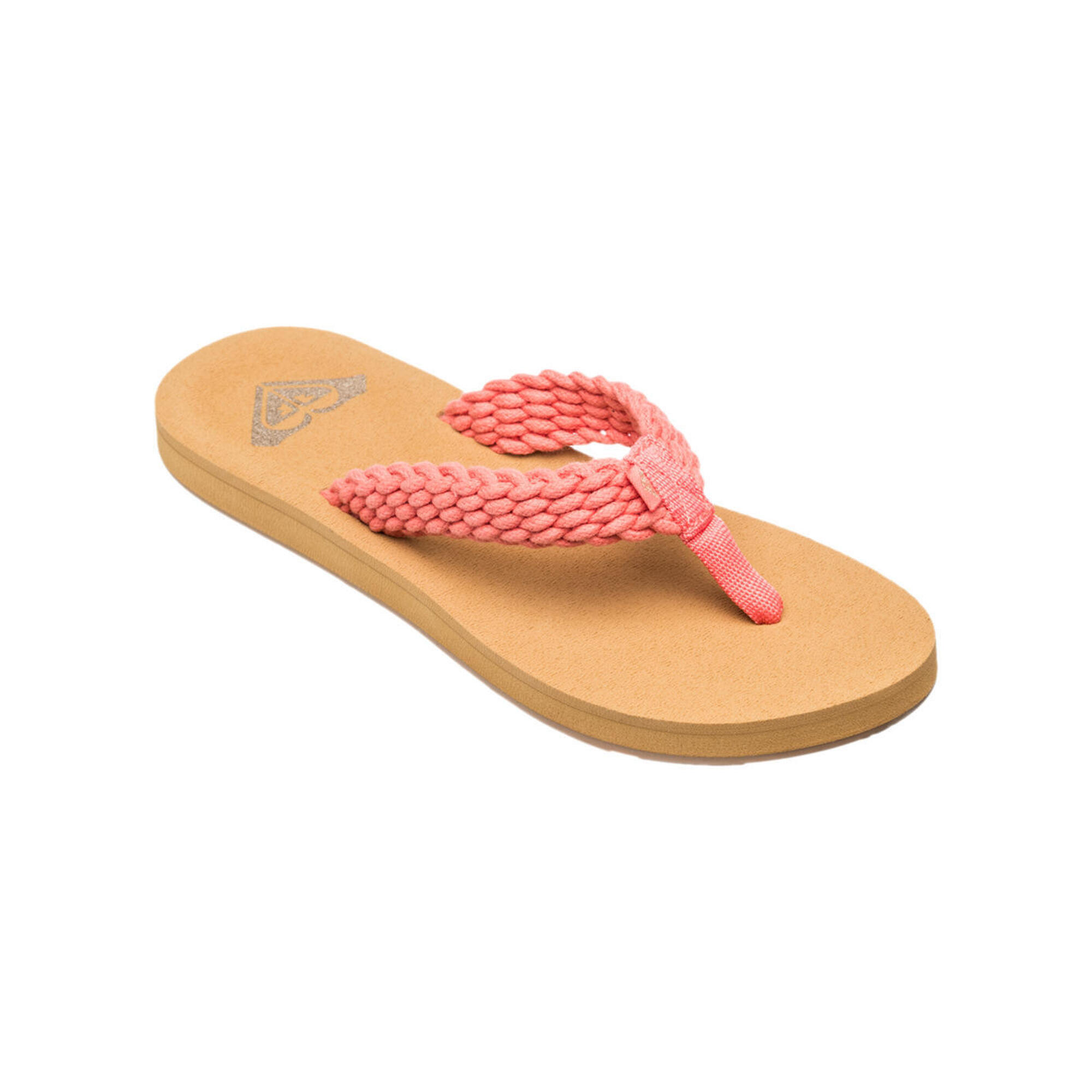 Roxy - Tongs De Plage Porto Rose Femme - Tongs - Rose|rouge - Decathlon