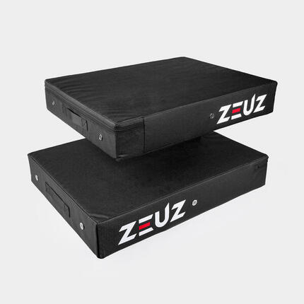 ZEUZ 2 Stuks Drop Pad Set – Crash Pads – Gewichthefffen & Powerlifting – Zwart