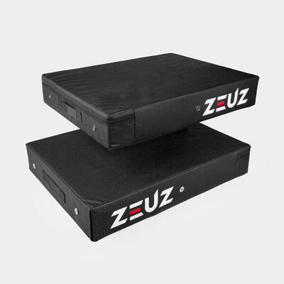 ZEUZ 2 Stück Drop Pads – Crash Pads für Gewichtheben & Powerlifting – Schwarz