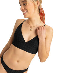 Haut de maillot de bain Crop top CAMILO Noir Femme