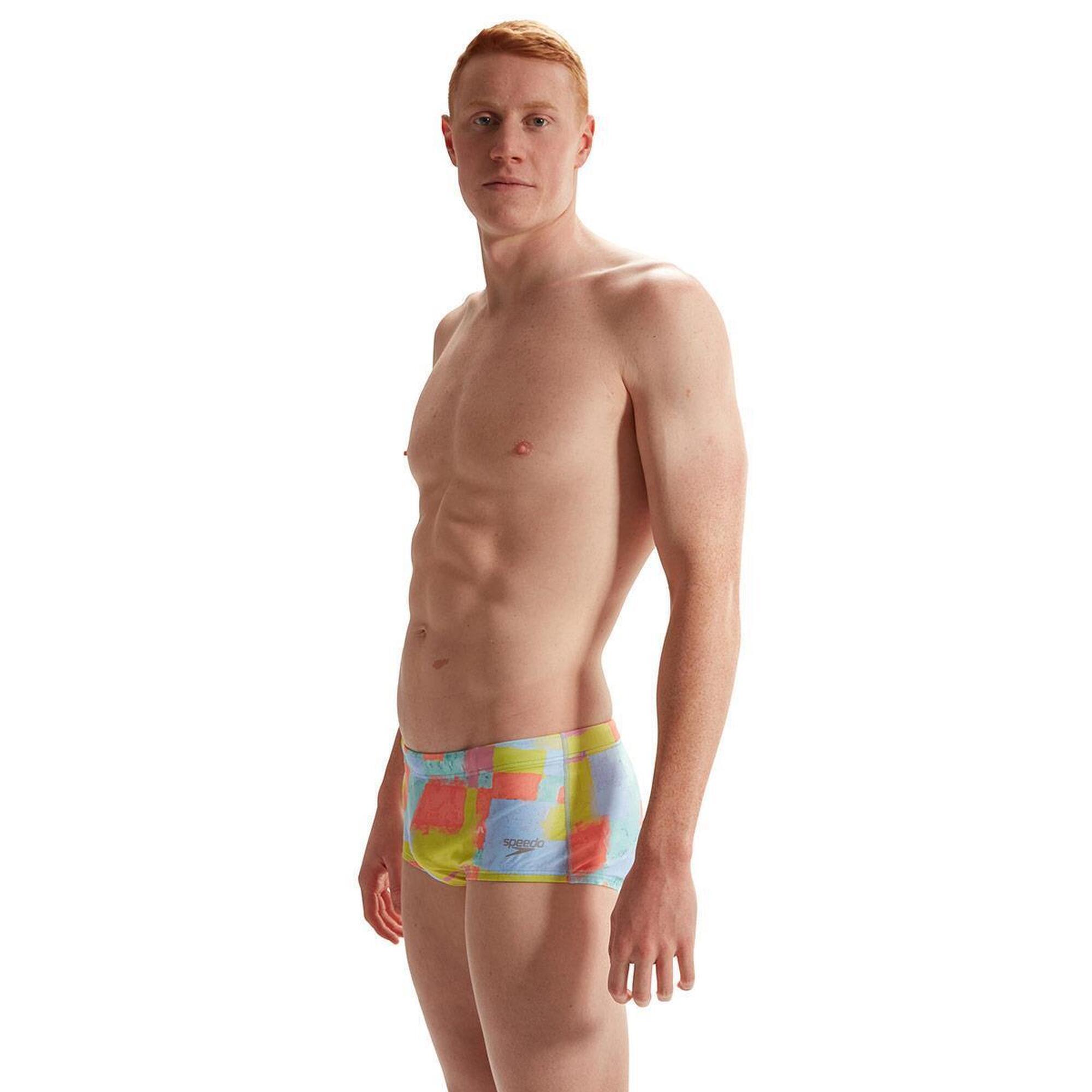 Speedo - Slip Speedo Training Allover Digital Basque Fresco 17 Cm - Uk Taille 38 - Bas De Maillot De Bain - Multicolore - Decathlon