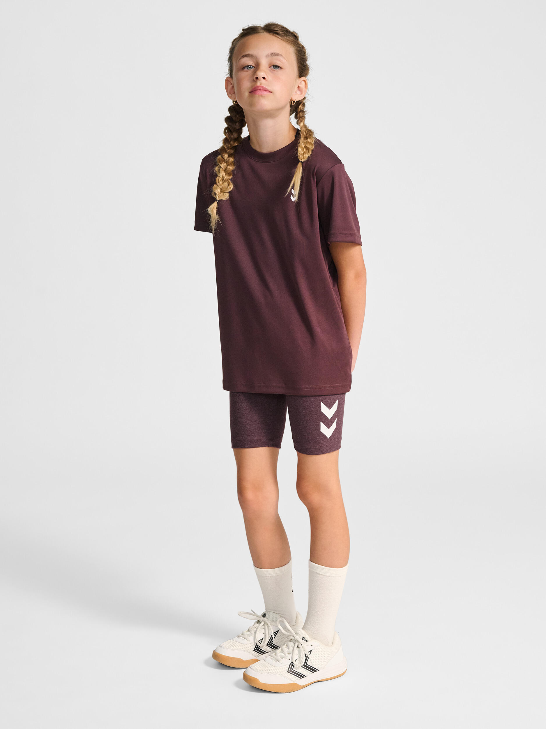 Kurze Hose Hmljr Logo Multisport Mädchen 3/7