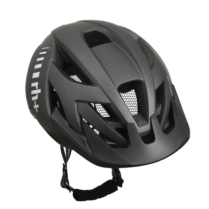 RH+ RH+ Helmet Bike 3in1 Fietshelm MAT ANTRACIET METAAL XS/M