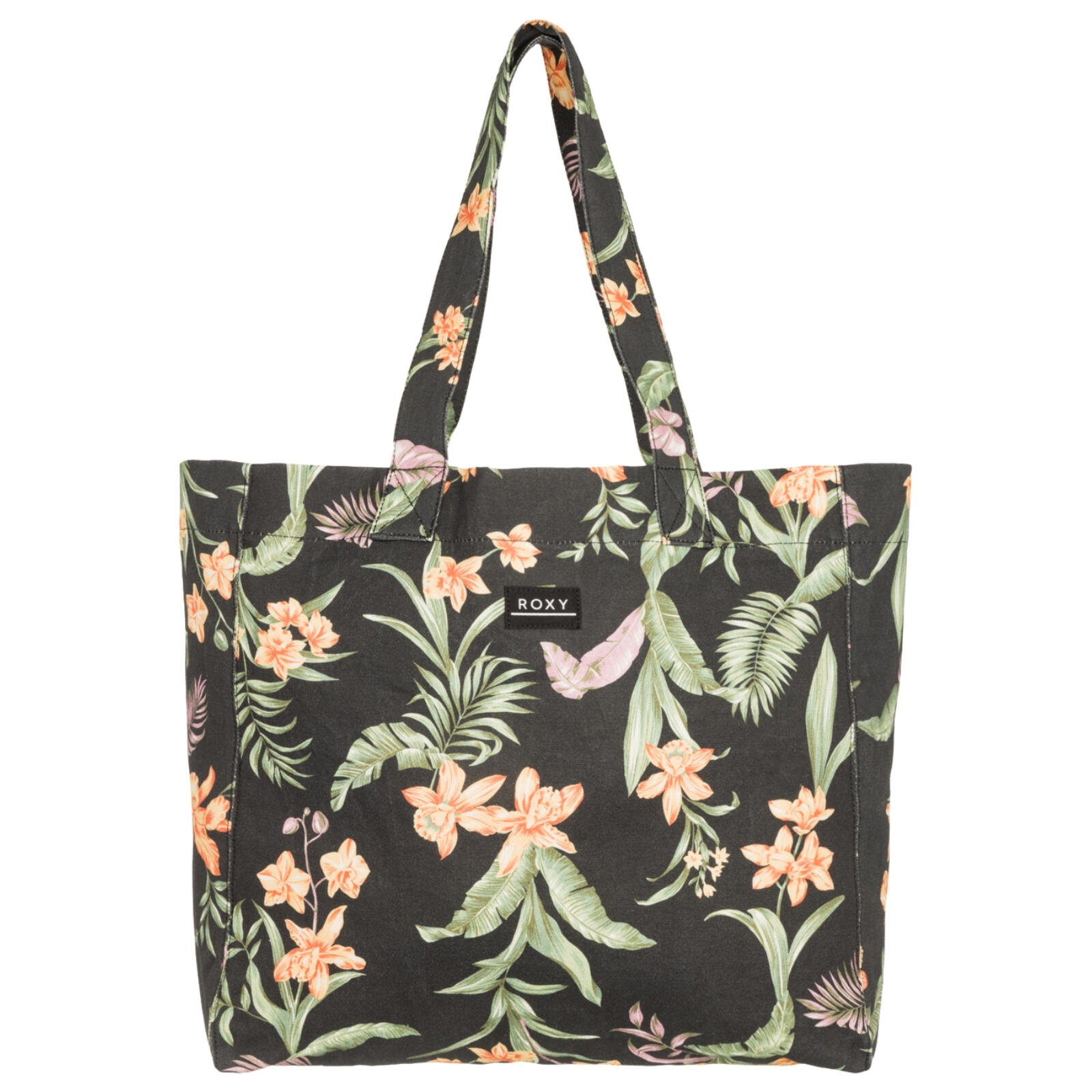 Roxy Anti Bad Vibes Backpack-Anthracite Island Escape 3/4