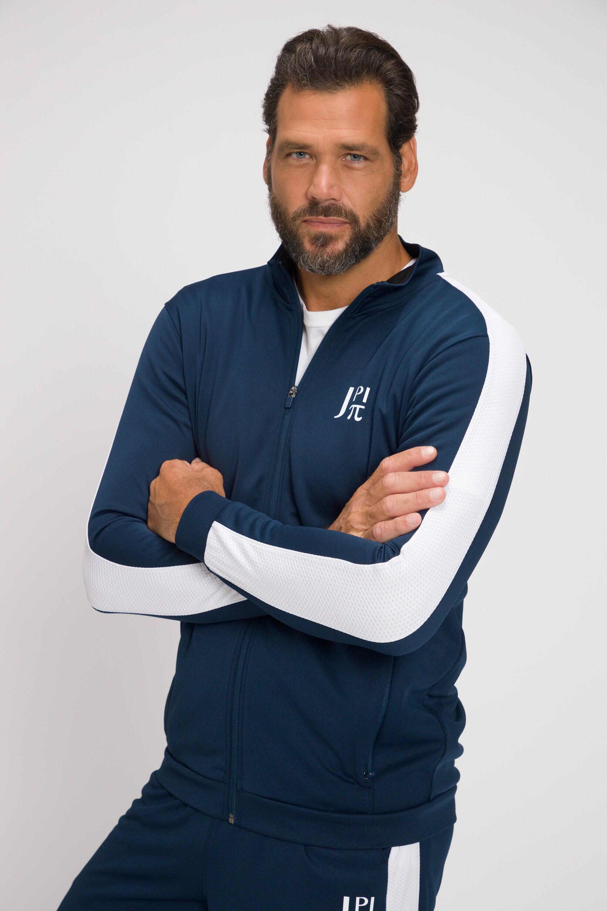 JAY-PI JAY-PI Men's Tracksuit Jacket with Stand-Up Collar Polyester QuickDry Blue