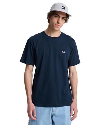 T-shirt met korte mouwen basic blau heren