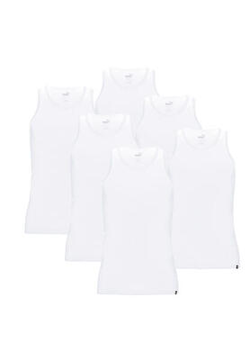 6er Pack Puma Basic Tank Top Men Herren Unterhemd Rundhals