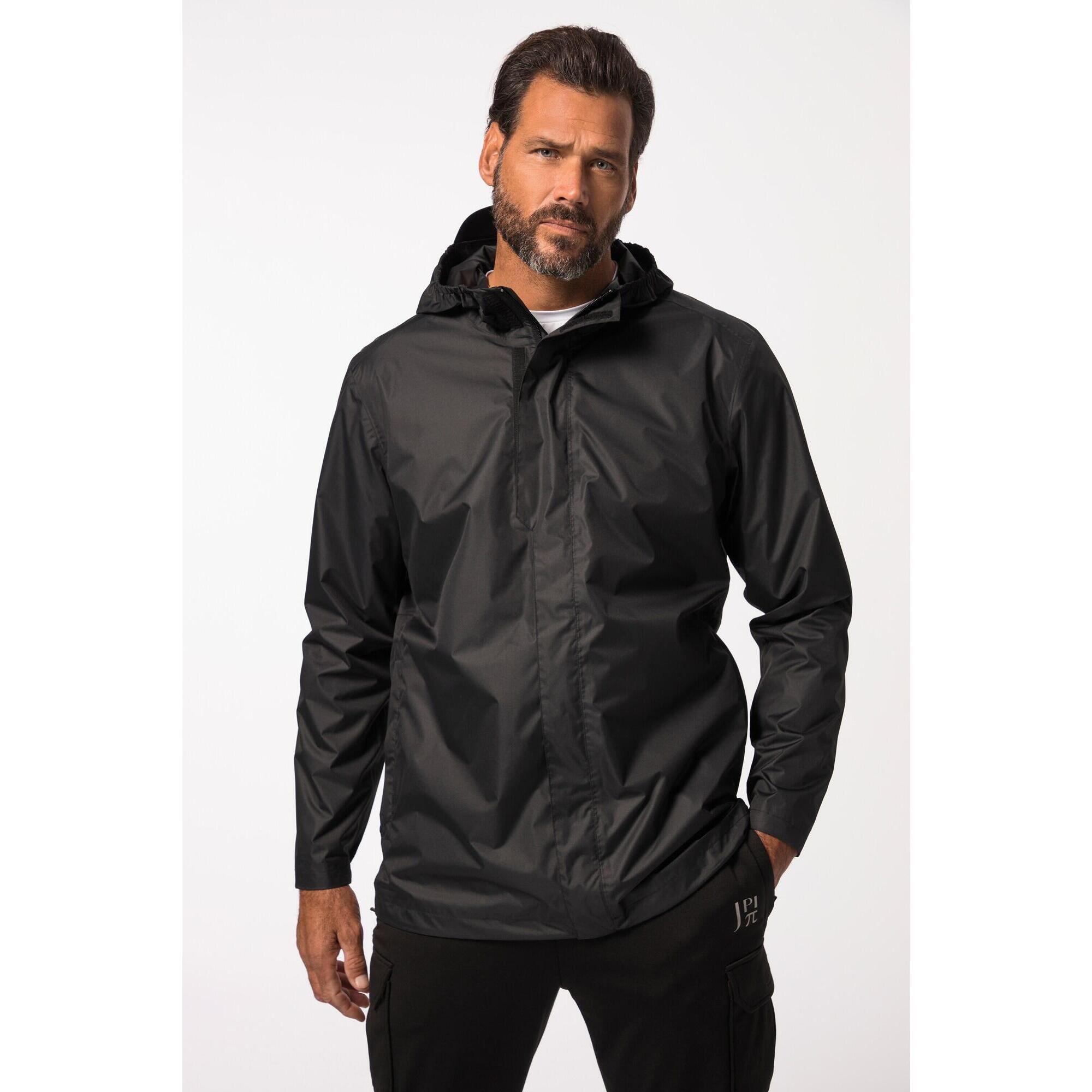 Jay-pi - Hommes Veste De Pluie Imperméable À Capuche Poche Intégrée - Veste - Noir - Decathlon
