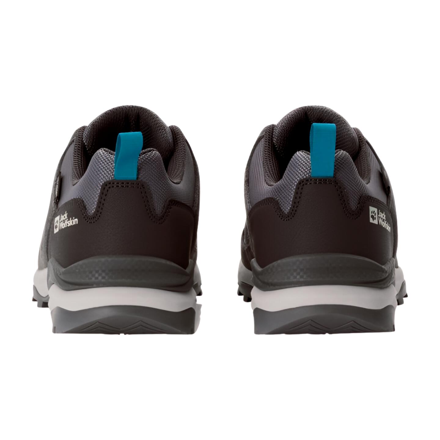 Jack Wolfskin Trail Hiker Texapore Walking Shoes-Tarmac Grey / Light Blue 4/4