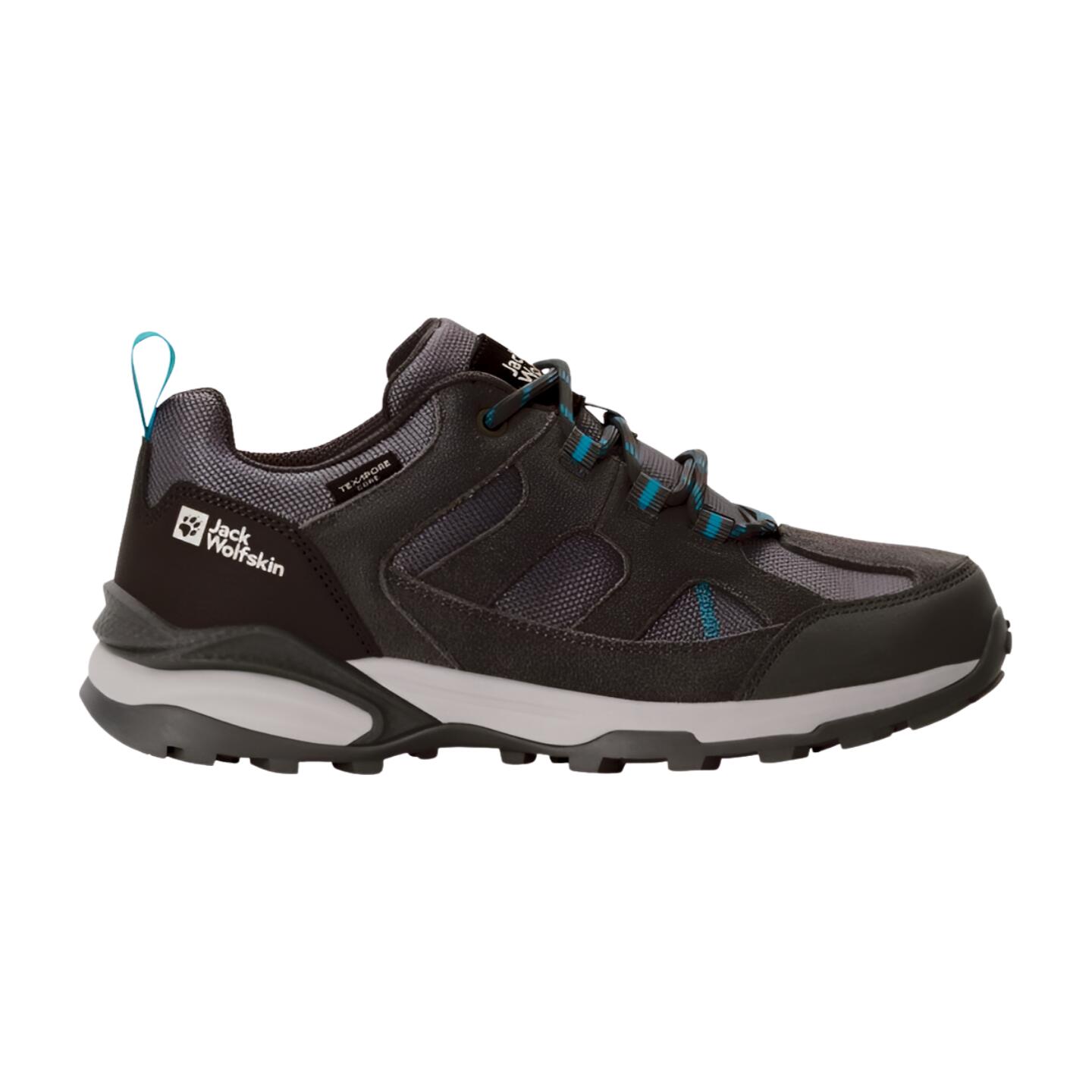 JACK WOLFSKIN Jack Wolfskin Trail Hiker Texapore Walking Shoes-Tarmac Grey / Light Blue
