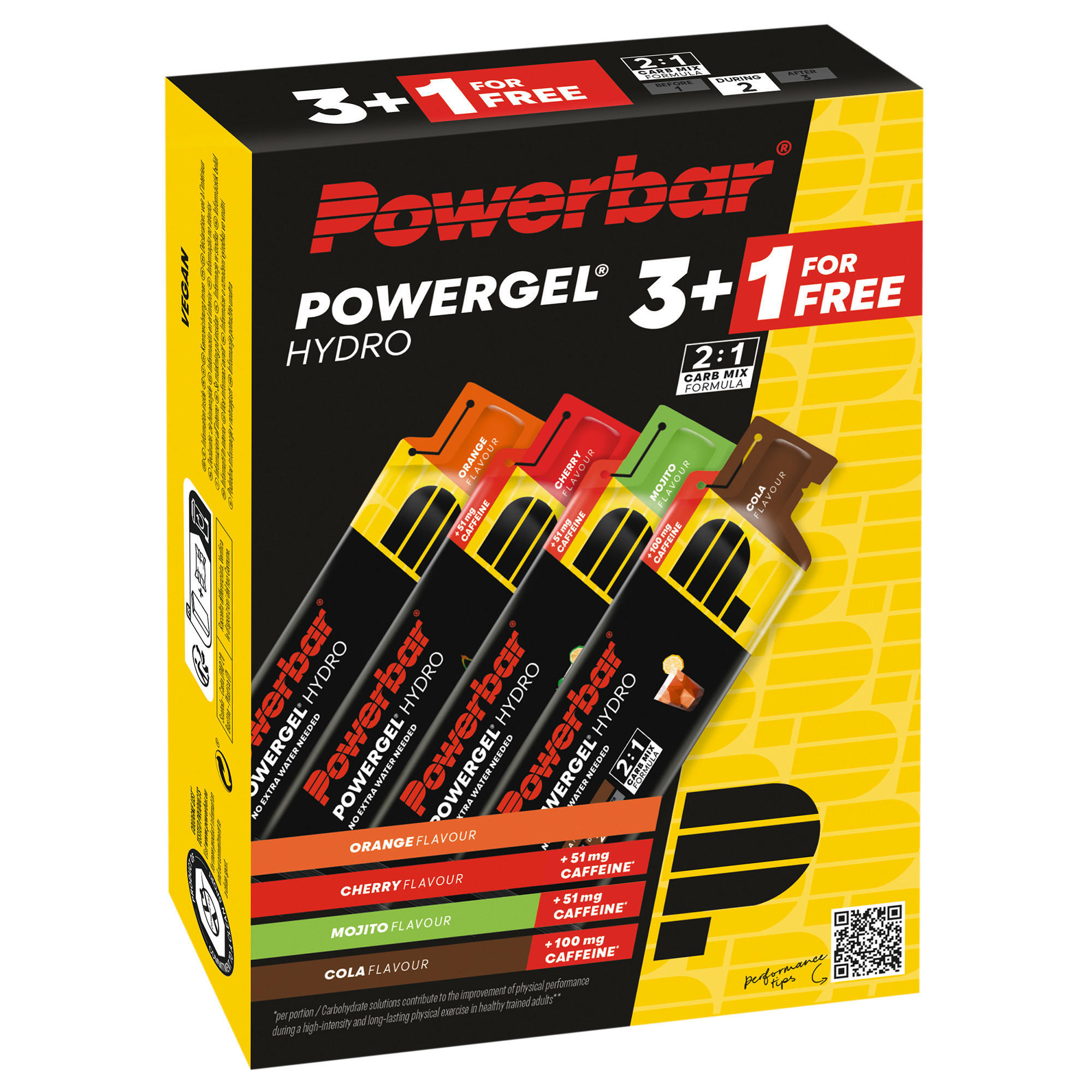 POWERBAR Multipack Powerbar - Hydrogel - Multipack - 268 gram (4 gels)
