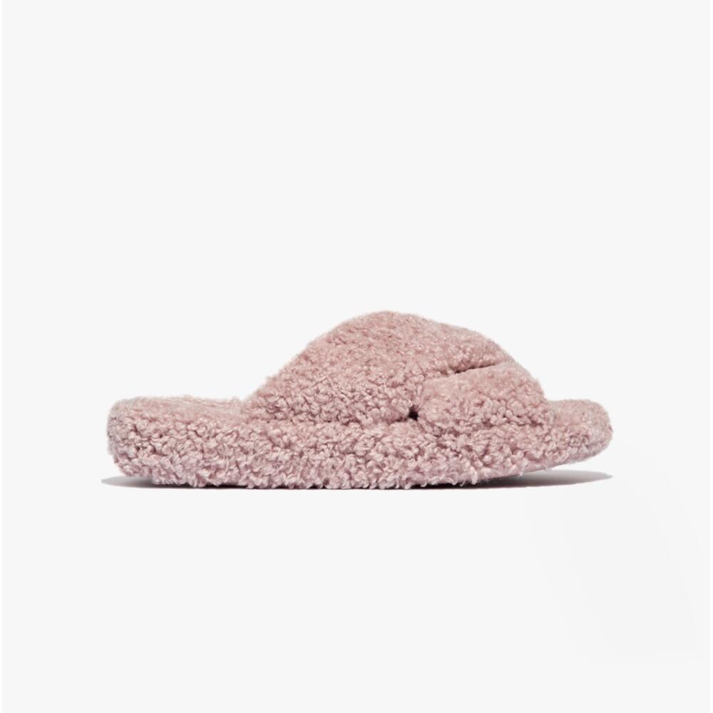 FIT FLOP Iqushion D-luxe Womens Slip On Cross Slides