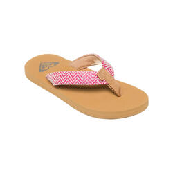 Tongs PORTO RAFFIA Rouge Fille