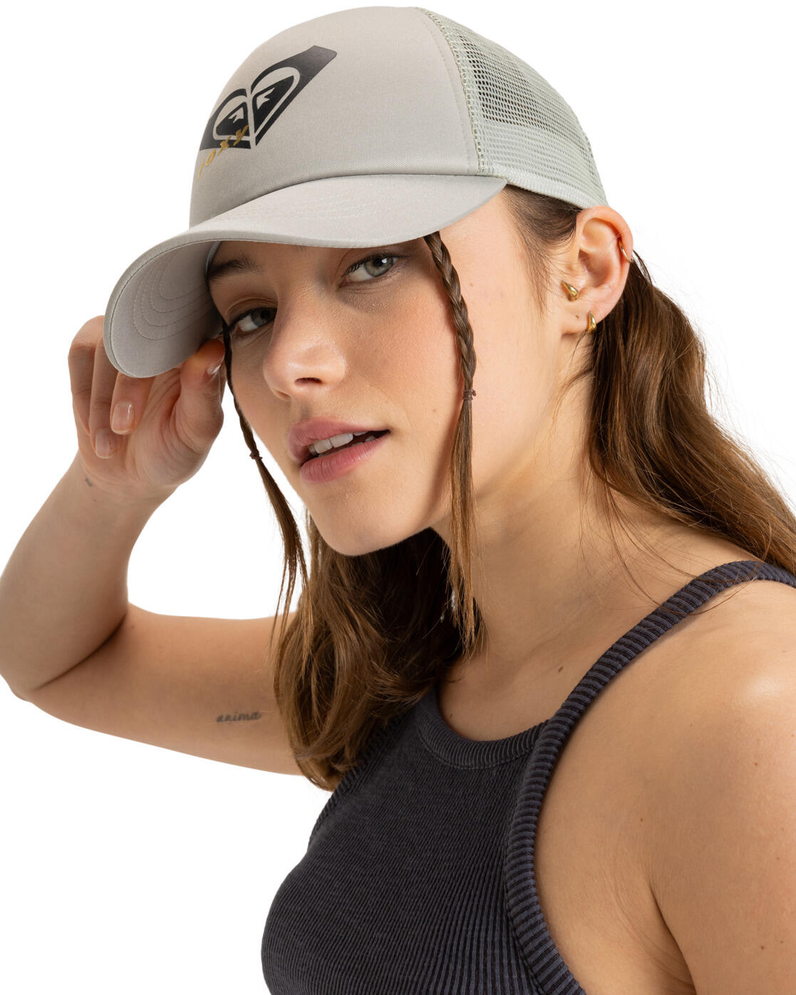 ROXY Truckerkappe SOULROCKER Grau Frauen