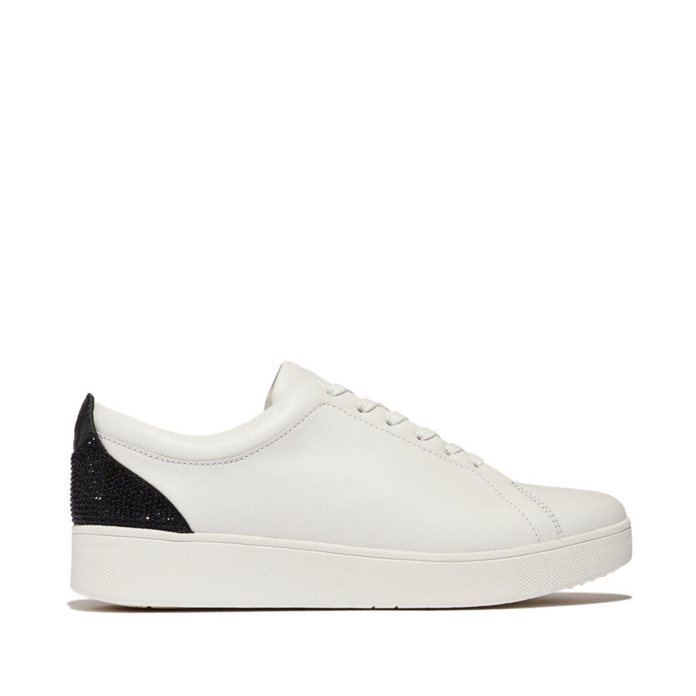 FIT FLOP Rally Crystal-backtab Womens Sports Low Top Lace Up Trainers