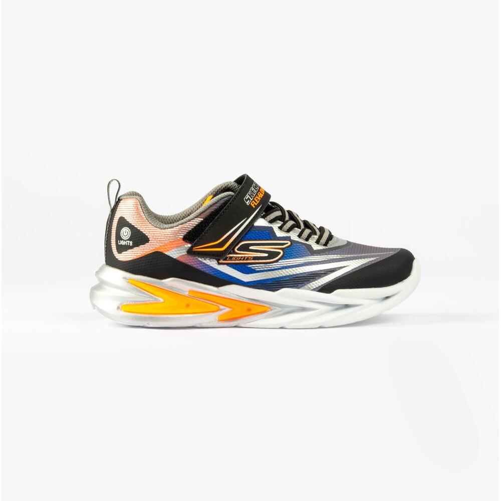 SKECHERS S Lights Flex-glow Ultra Boys Sports Low Top Lace Up Trainers