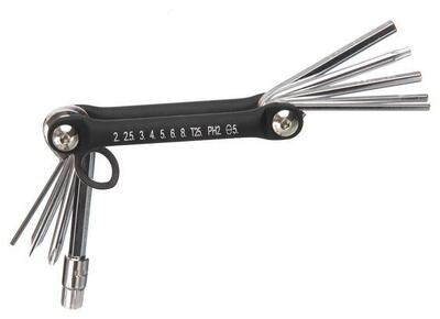 Multi-tool extra flat 10 functions black