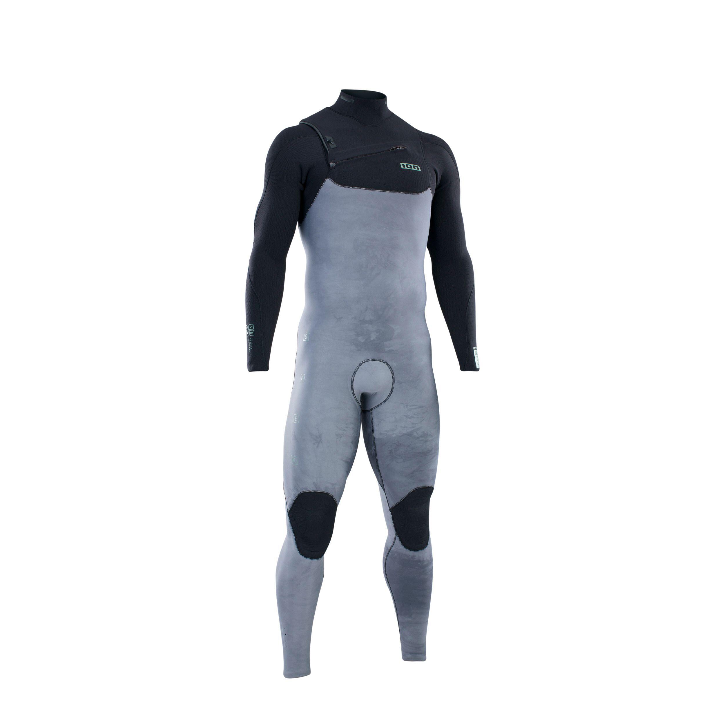 ION ION Wetsuit Seek Amp 3/2 Frontzip Grijs