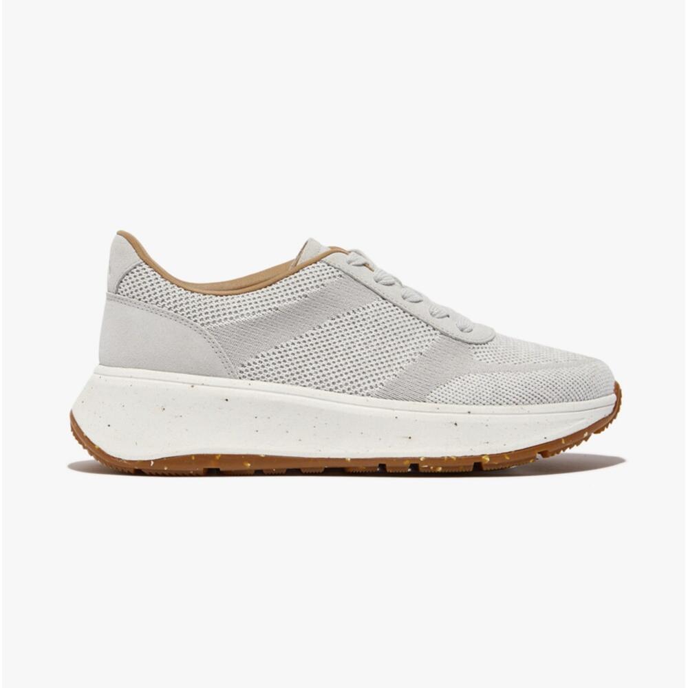 Womens Trainers Low Top Lace Up F-mode E01 Knit Flatform 1/1