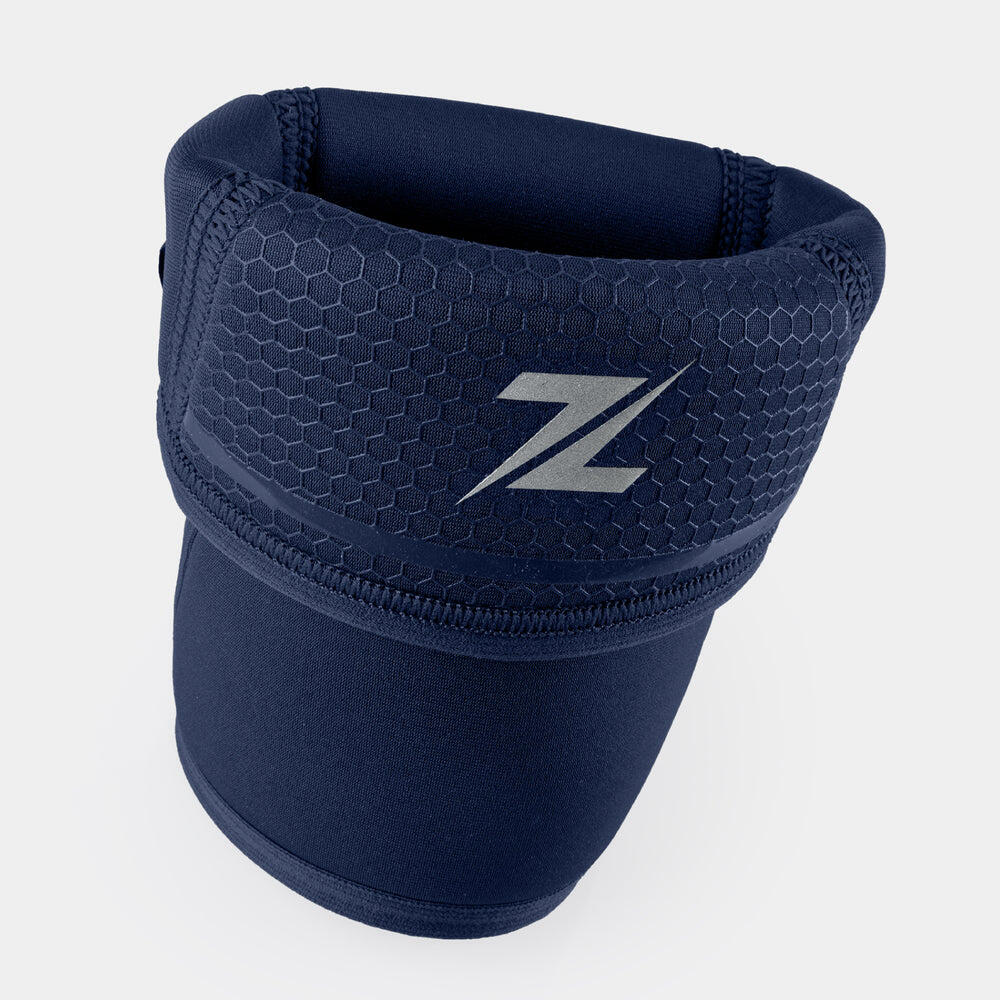 ZEUZ 2 Stuks Premium Knie Brace – Knieband Braces – 7 mm – Marineblauw – Maat M 3/6