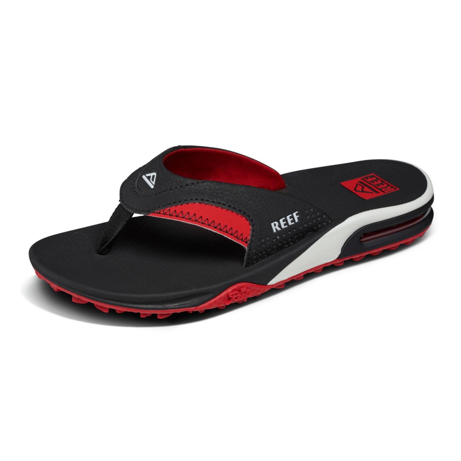 Reef Fanning Pregame Flip Flops-Black/Red 2/5