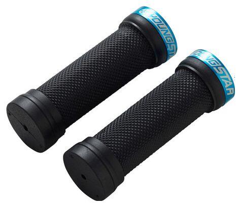 REVERSE Pair of Reverse Youngstar Single Lock-On Grips Black / Blue