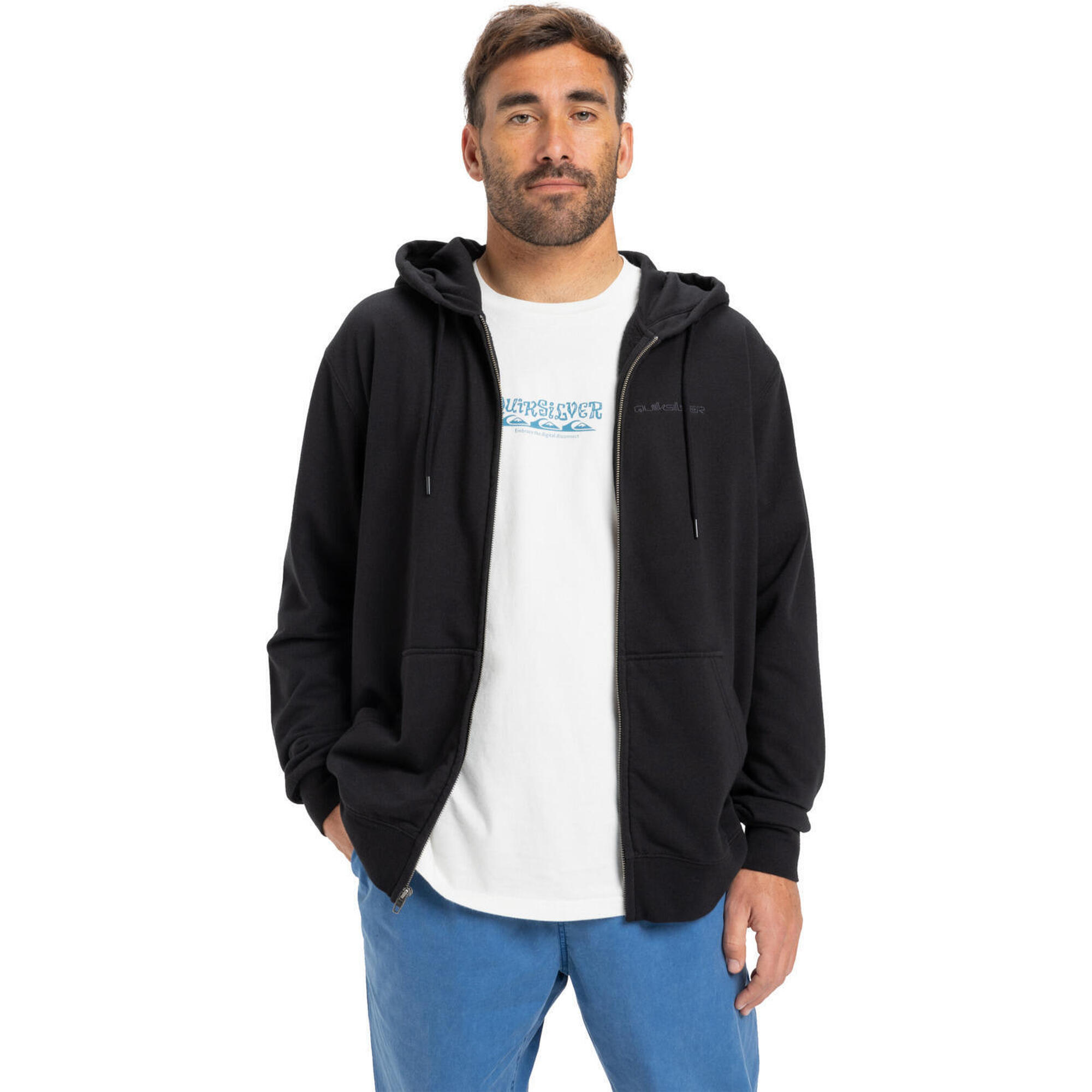 Bluza na zamek dla Mężczyzn SALT WATER Czarny