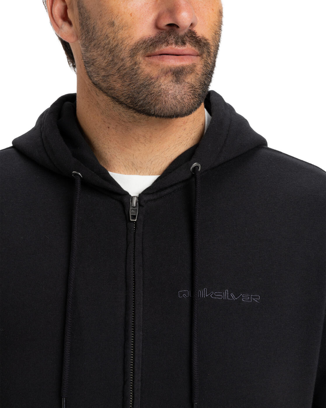 Sudadera con capucha y cremallera SALT WATER Negro Hombre 4/4