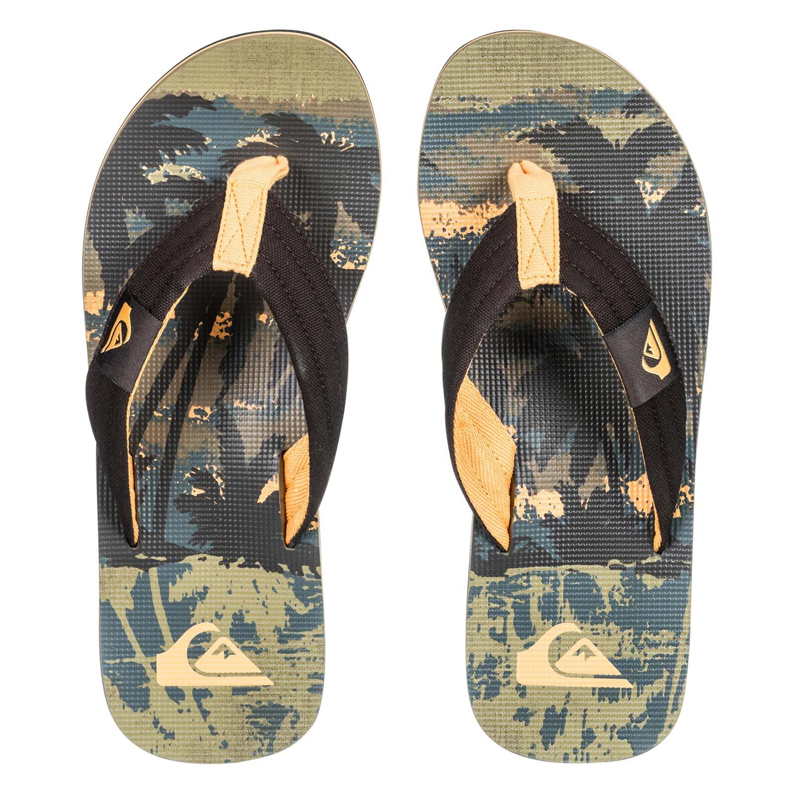 Quiksilver Molokai Layback Flip Flops-Grape Leaf Tropicamo 2/4