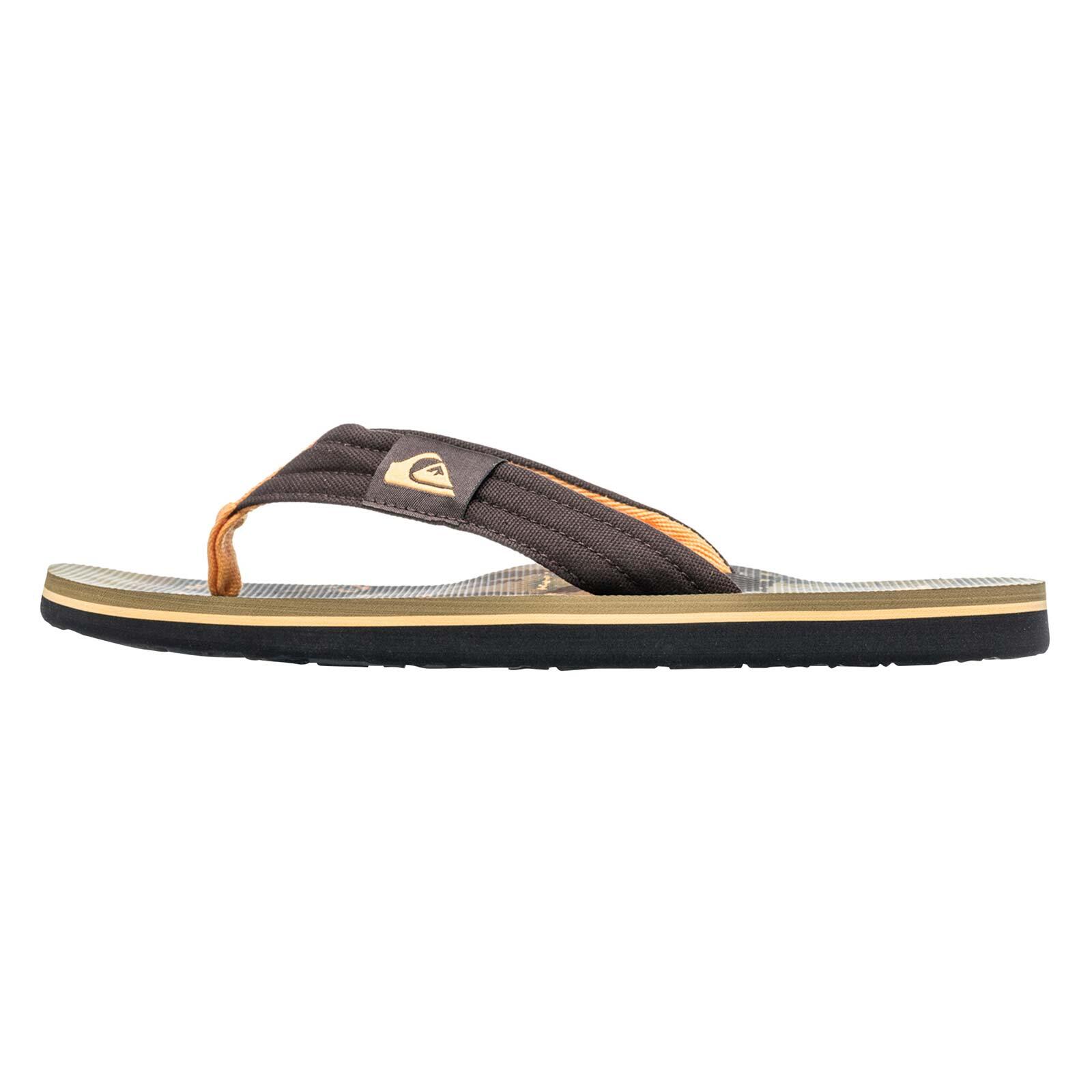 Quiksilver Molokai Layback Flip Flops-Grape Leaf Tropicamo 3/4