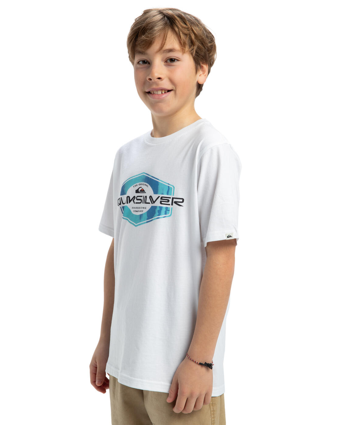 Maglia a maniche corte Quiksilver modello EQBZT04849-WBB0 per ragazzi 3/5