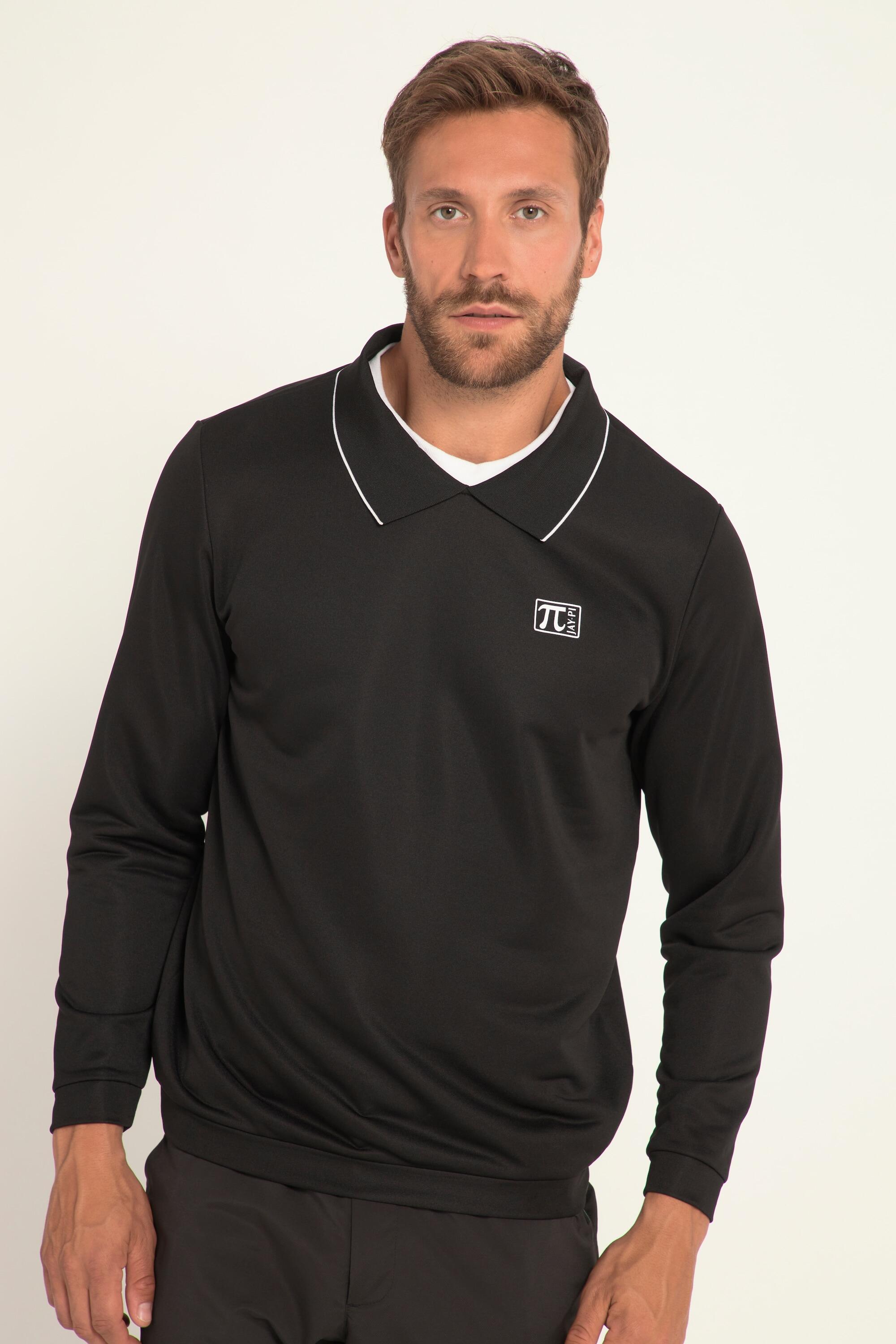 JAY-PI Felpa polo da golf JAY-PI FLEXNAMIC® nero 100% poliestere