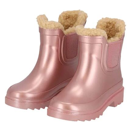 Bottes de pluie Chelsea enfants - Unisexe - Fausse fourrure - Caoutchouc