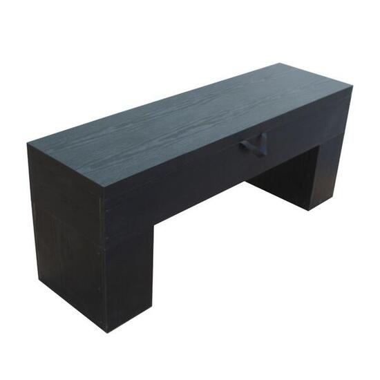 Houten bank met opbergruimte -113 x 32 x 45,5 cm-Klassiek