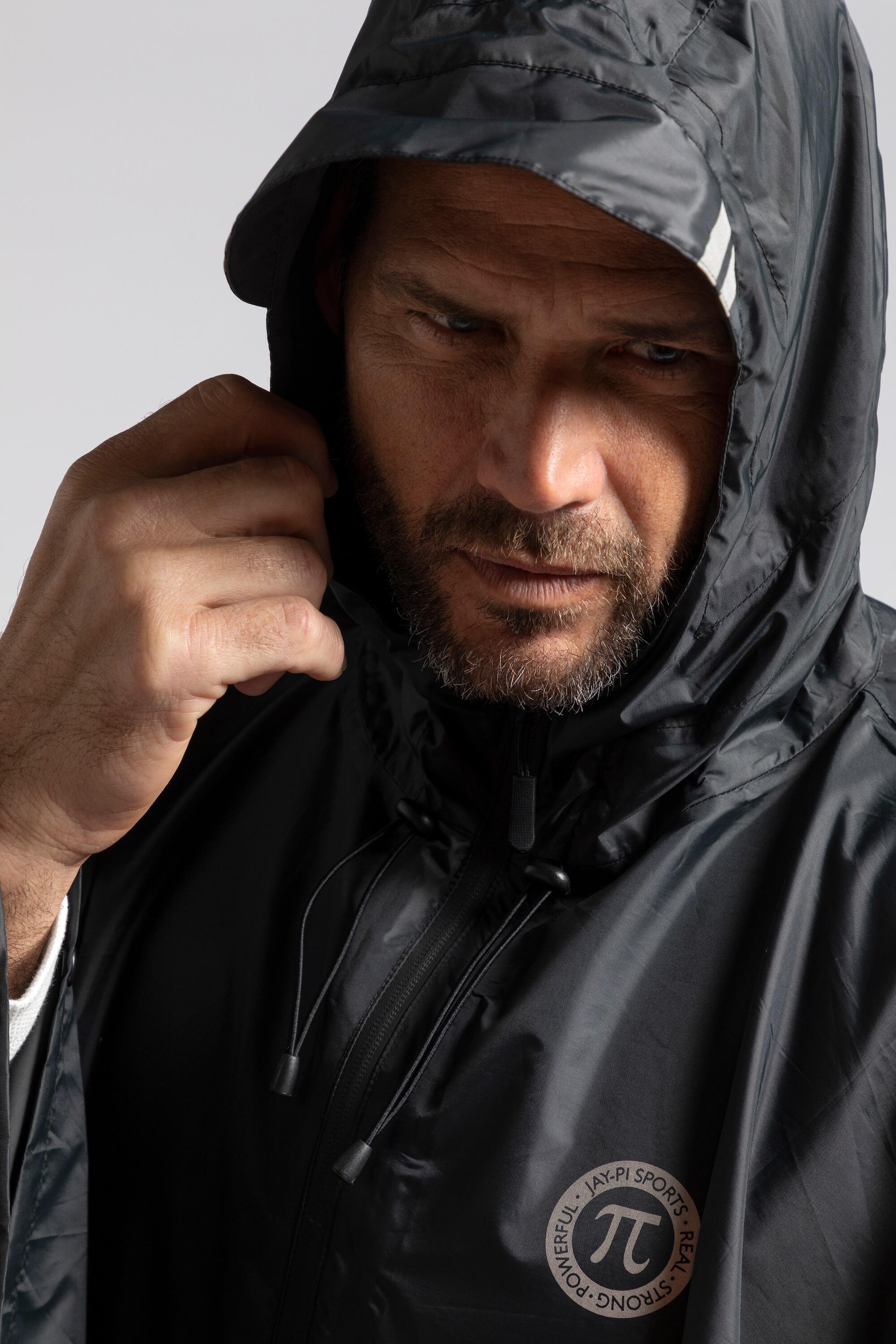 Hommes Poncho de pluie avec capuche vêtement imperméable collection Bikewear 3/6