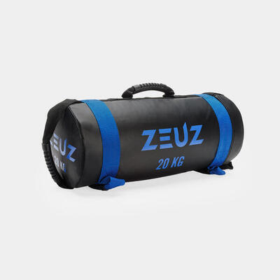 Zeuz powerbag 5 kg – core power bag – sandbag - 55 x 22 cm – zwart & grijs