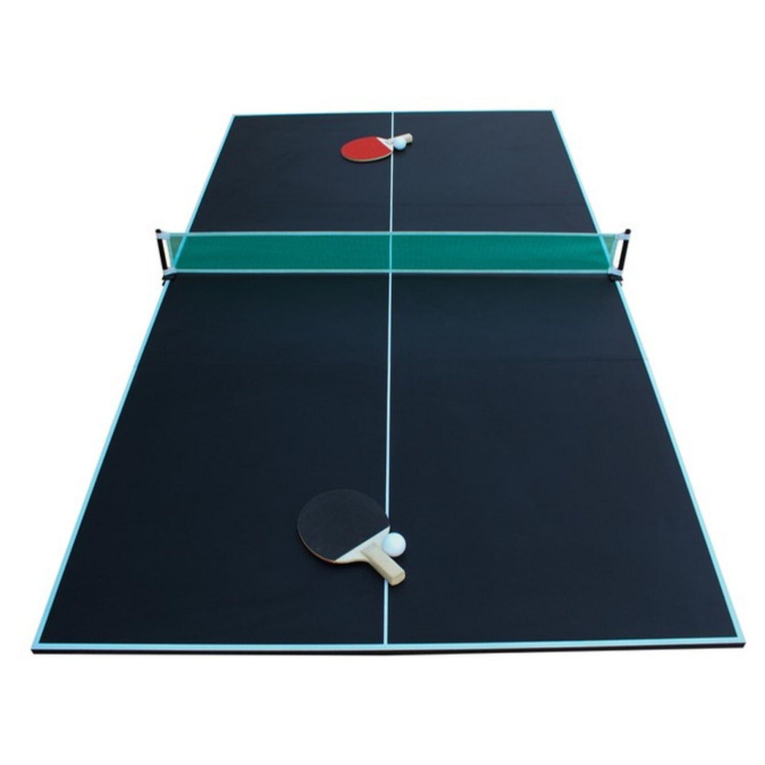 SOKKER Tavolo da ping-pong pieghevole a 3 pannelli 208x112cm:rete, racchette e palline