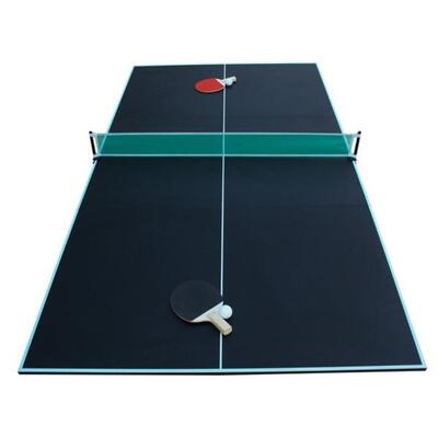 Tavolo da ping-pong pieghevole a 3 pannelli 208x112cm: rete. racchette e palline
