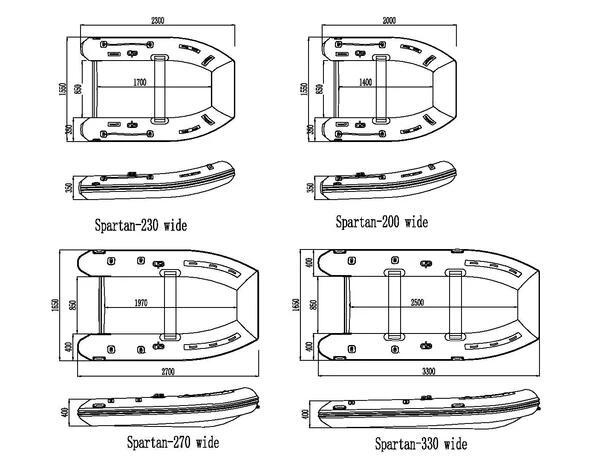 Spartan 230 Wide Rubberboot 3/7