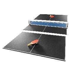 Plateau Ping-Pong Pliable en 3 Panneaux 208x112cm : Filet, Raquettes et Balles 3/6