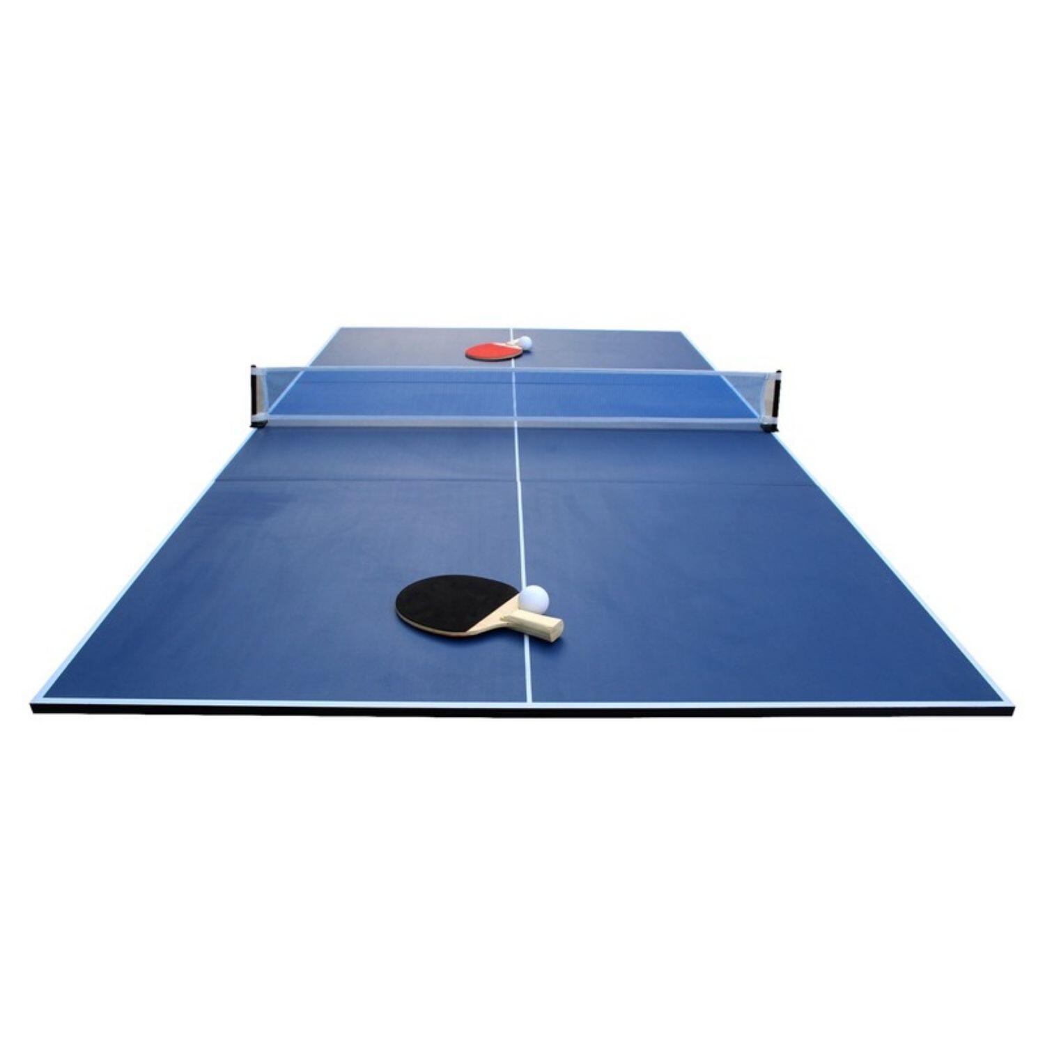 Sokker - Plateau Ping-pong Pliable En 3 Panneaux 208x112cm : Filet, Raquettes Et Balles - Table De Tennis De Table - Bleu - Decathlon