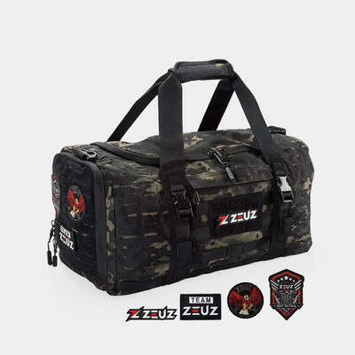 ZEUZ Sporttasche 40L – Gym Duffel Bag – Unisex – Grün