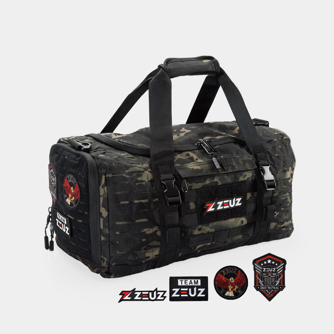 Zeuz - Zeuz Sac De Sport 40l Camouflage — Nylon 600d Déperlant - Sac - Marron|multicolore|noir|vert - 40 L - Decathlon