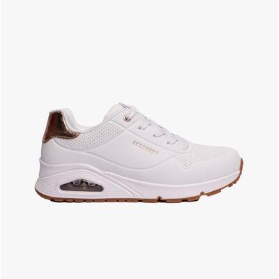 Skechers kinderen uno gen1 shimmer away sneakers wit