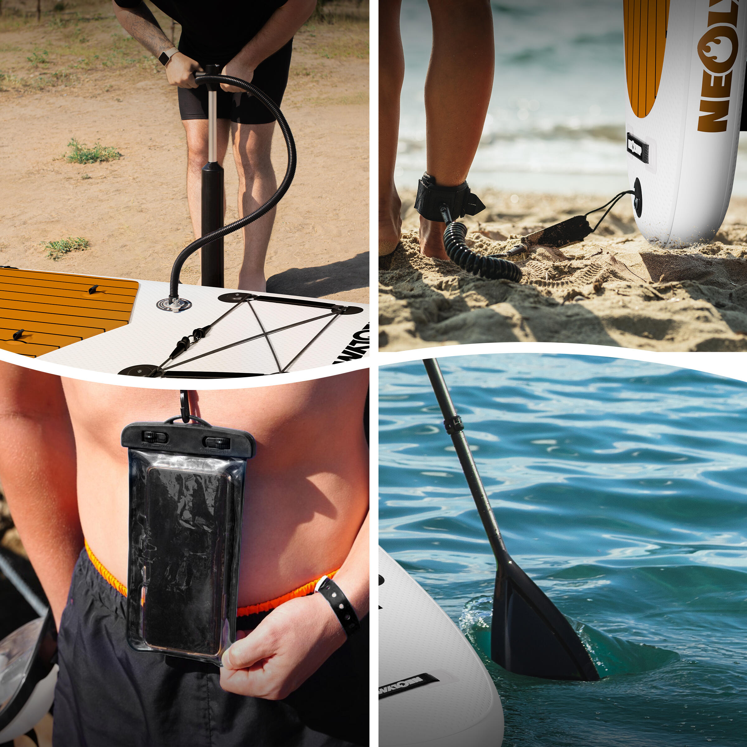 NEOLYMP SUP Board 315 cm Komplettset: Kajaksitz, Pumpe, Rucksack – 150 kg 5/7